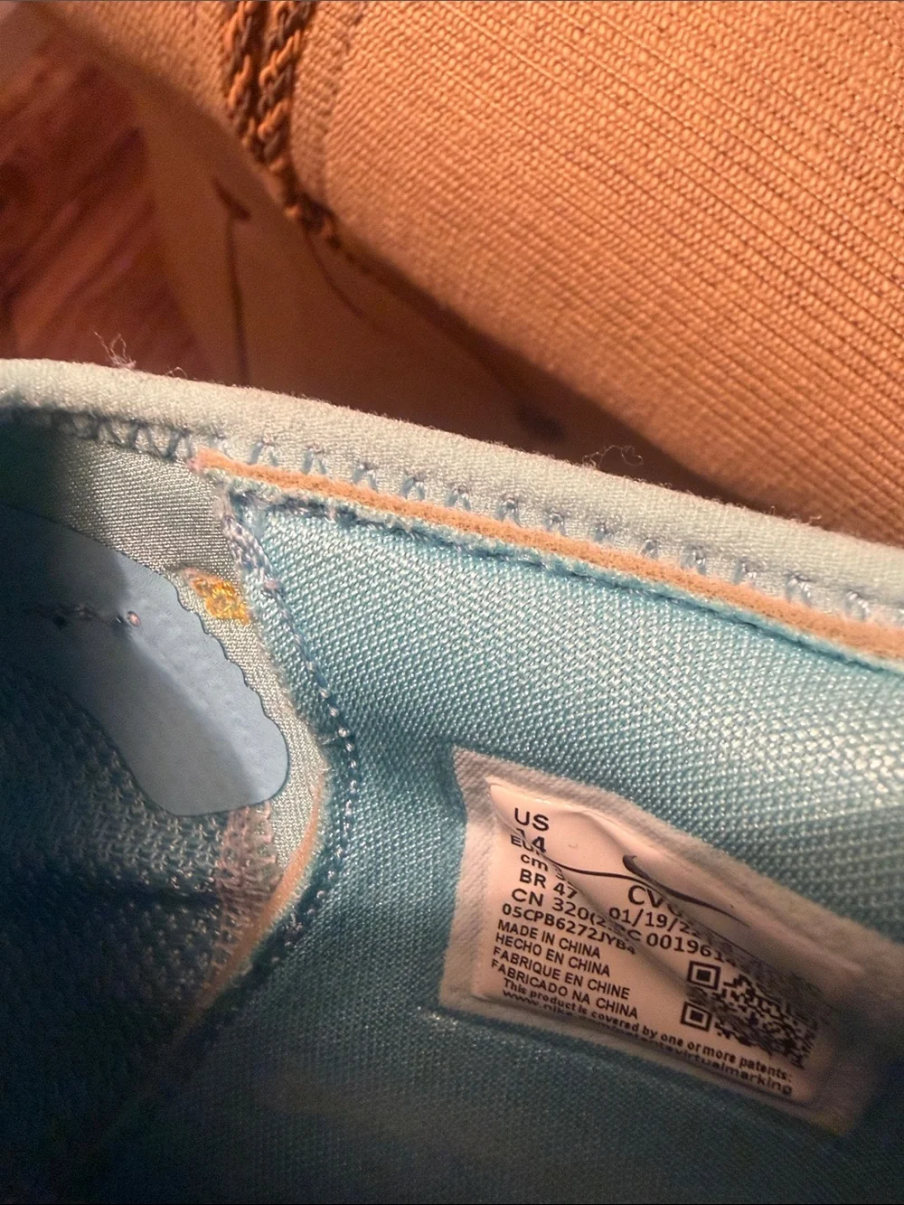 Nike Light Blue and Yellow Vapor Street Athletic Shoes